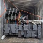 Steel frames packed and shipment for small warehouse in Togo