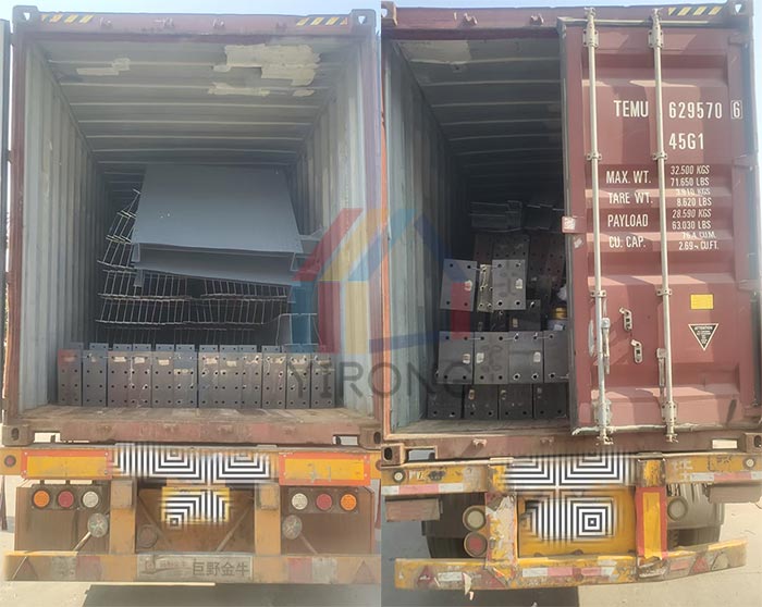 warehouse steel structure shipment