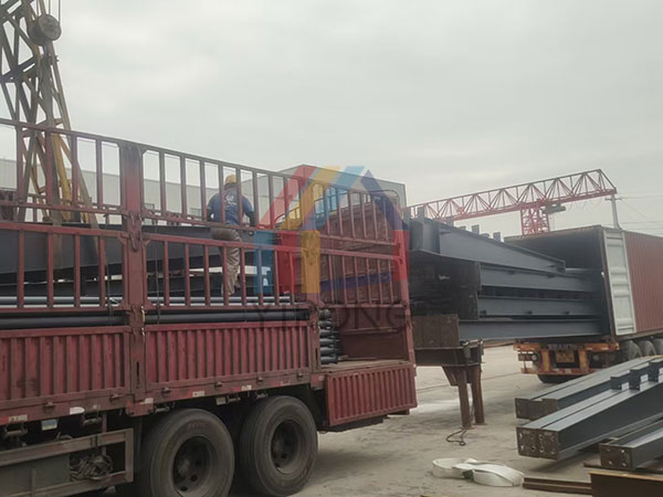 warehouse steel structure kit shipment