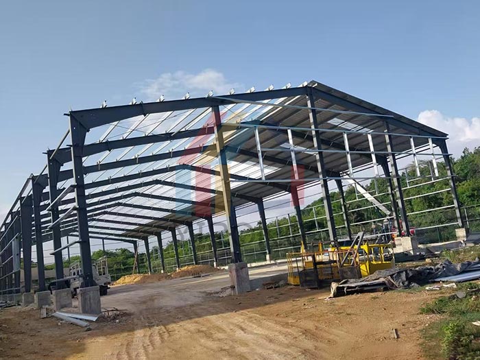 mortar warehouse steel structure installation