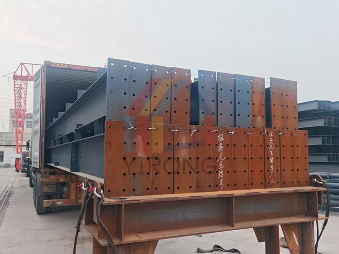 steel structure packaged and shipped