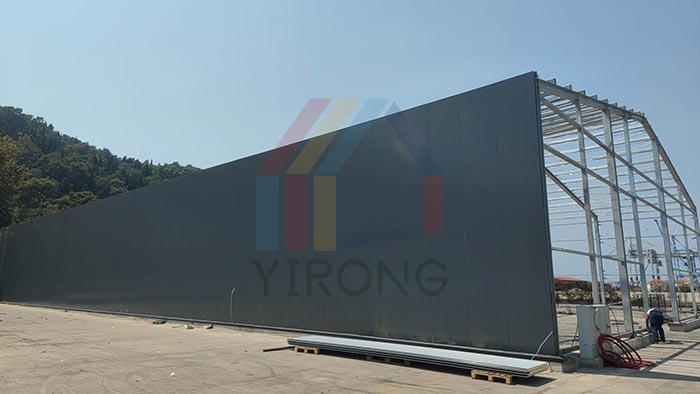 galvanized steel structure workshop construction