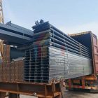 Arrange steel structure delivery for the supermarket project in Albania