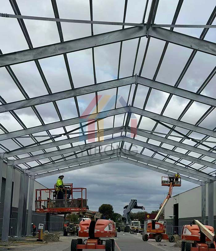 galvanized steel structure warehouse