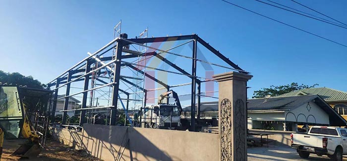 steel structure warehouse construction