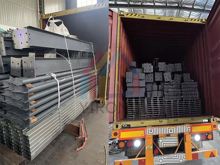 Yirong steel structures exported