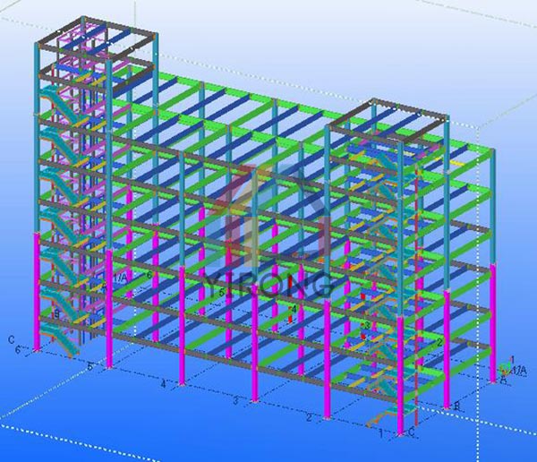 multi-story steel building design