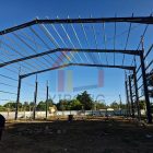 Portal frame warehouse construction in Uruguay Portal frame warehouse construction in Uruguay