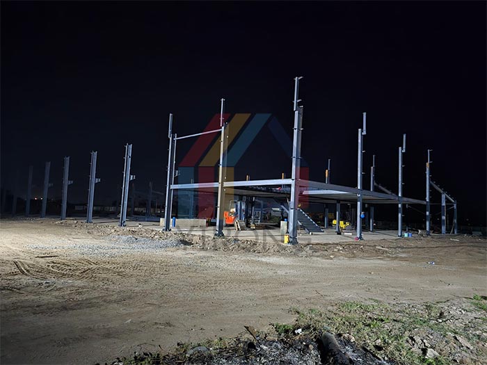 steel structure hall with office