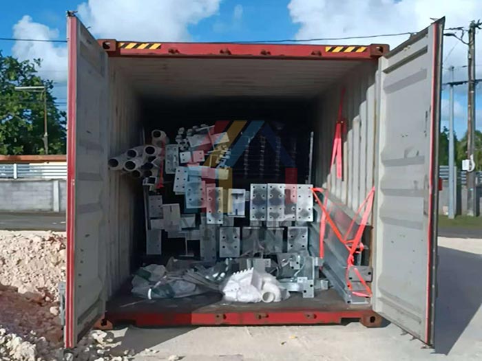 Guadeloupe mezzanine warehouse arrival