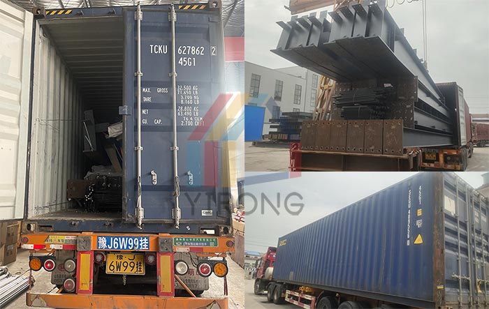 steel portal frame shipment