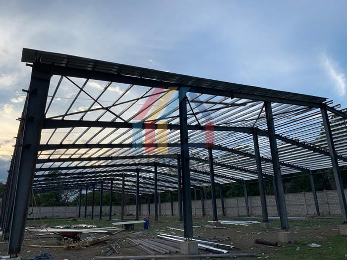 Haiti steel portal frame warehouse construction