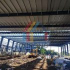 Long span steel warehouse construction in the Philippines Long span steel warehouse construction in the Philippines