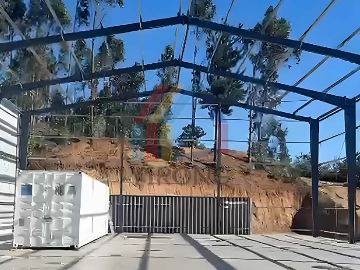 Chile steel warehouse installation