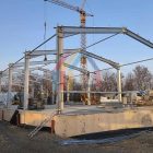 Yirong steel structure exports support German hall project
