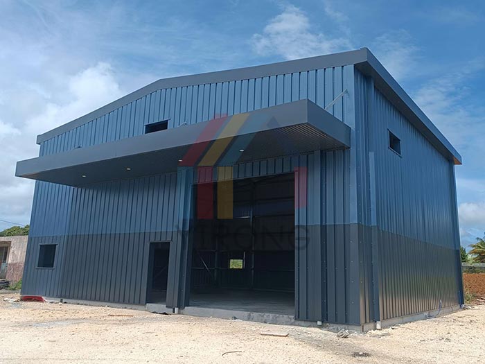 Guadeloupe galvanized steel structure warehouse