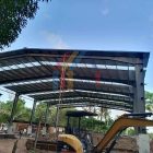 Yirong's one-stop steel structure solution for 600 m2 warehouse in the Philippines