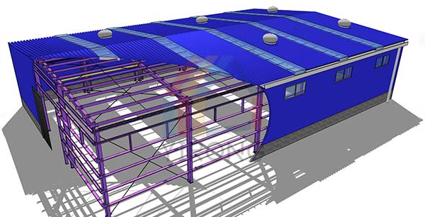 steel structure godown design