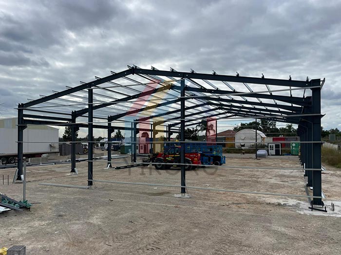 steel frame prefab warehouse