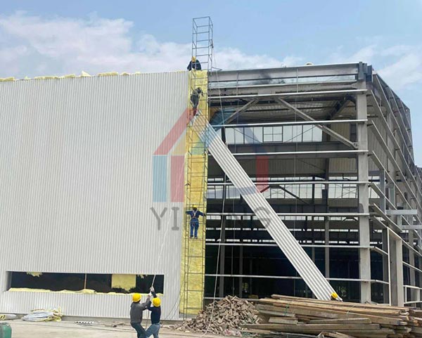 steel factory building structures installation