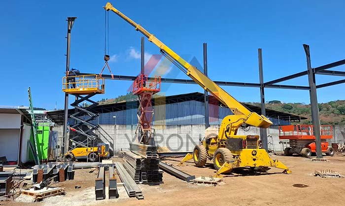 Costa Rica steel warehouse construction