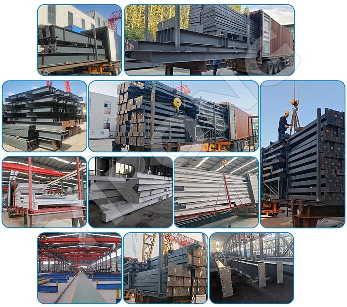 steel structure kits packaging and shipping