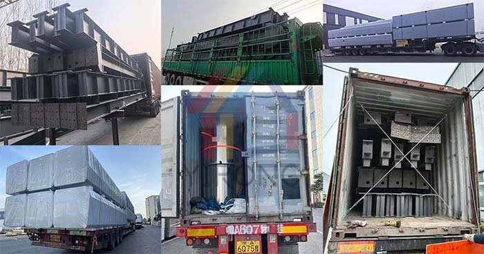 packaging and shipping of steel structure factory