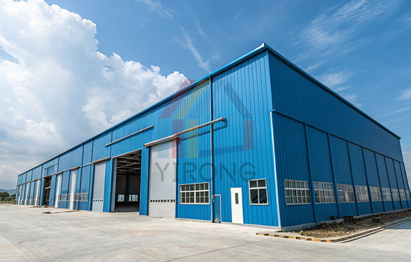 single-story steel warehouse